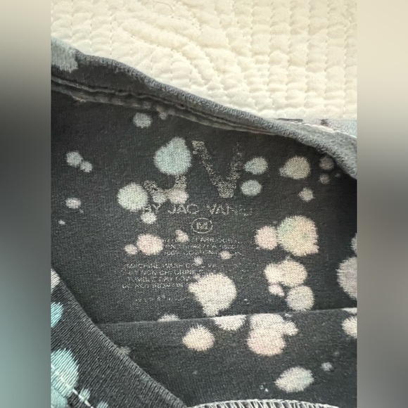 JV By Jac Vanek Take Me Home Black Tie Dye T-Shirt | Size Medium - Picture 4 of 5